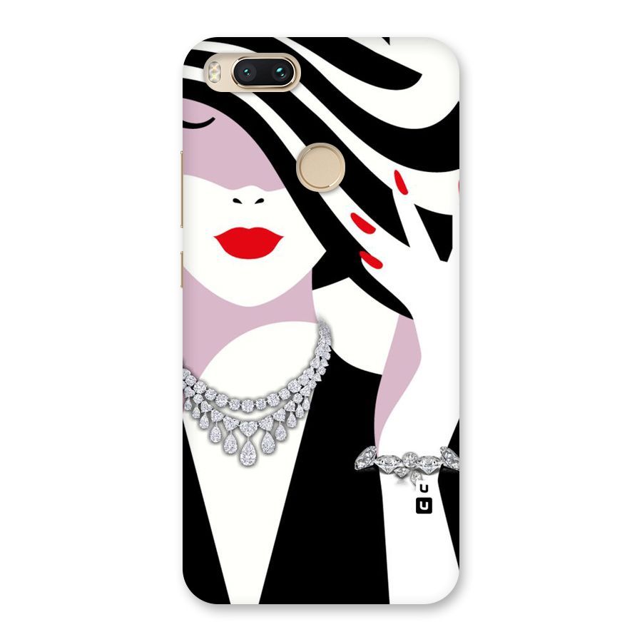 Women Beauty Back Case for Mi A1
