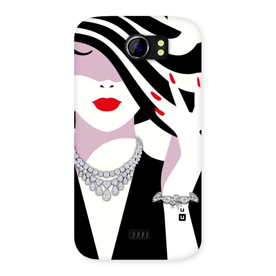 Women Beauty Back Case for Micromax Canvas 2 A110