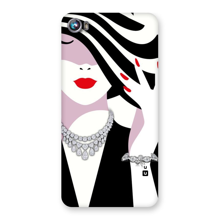 Women Beauty Back Case for Micromax Canvas Fire 4 A107