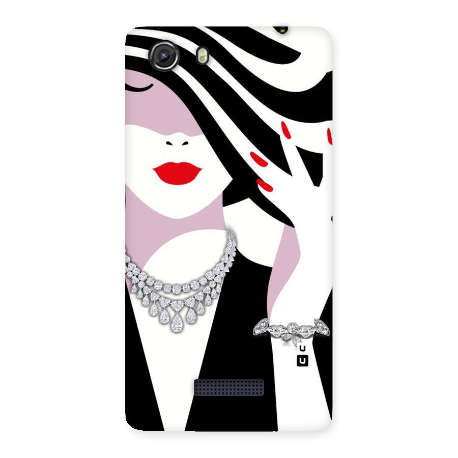 Women Beauty Back Case for Micromax Unite 3