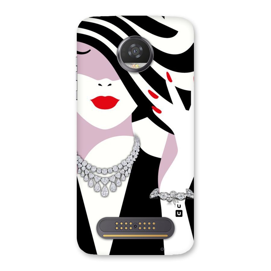 Women Beauty Back Case for Moto Z2 Play