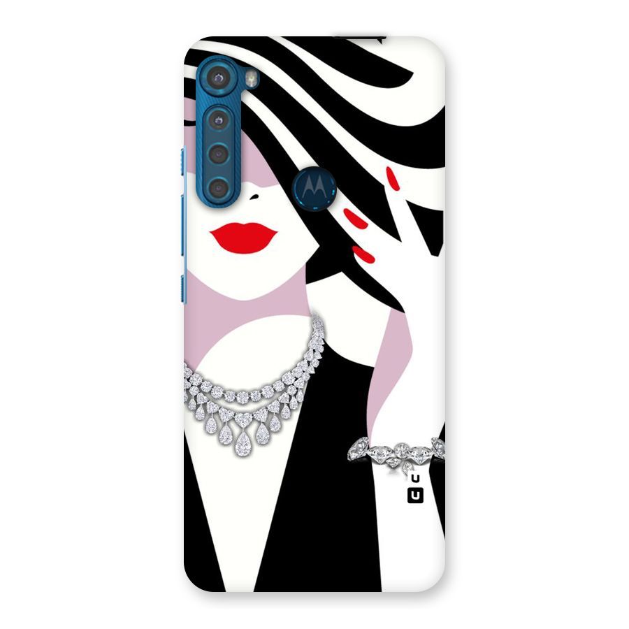Women Beauty Back Case for Motorola One Fusion Plus