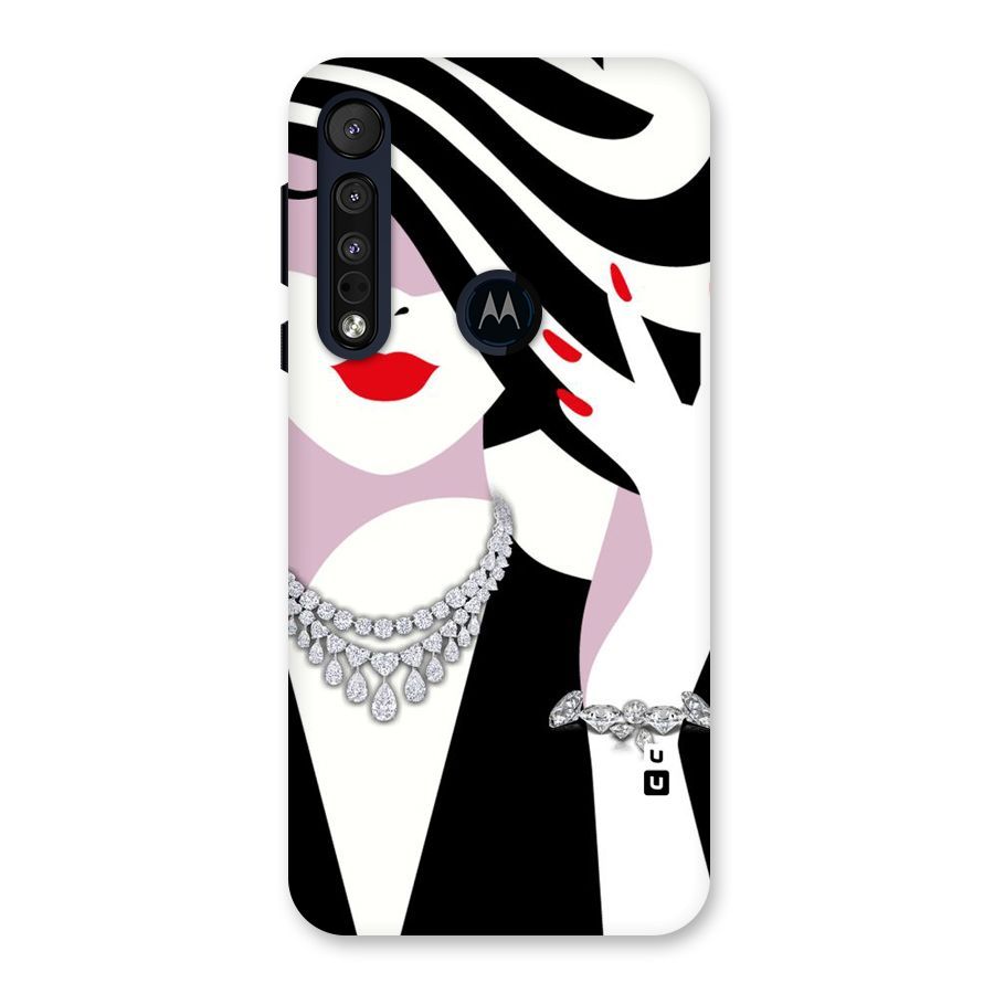 Women Beauty Back Case for Motorola One Macro