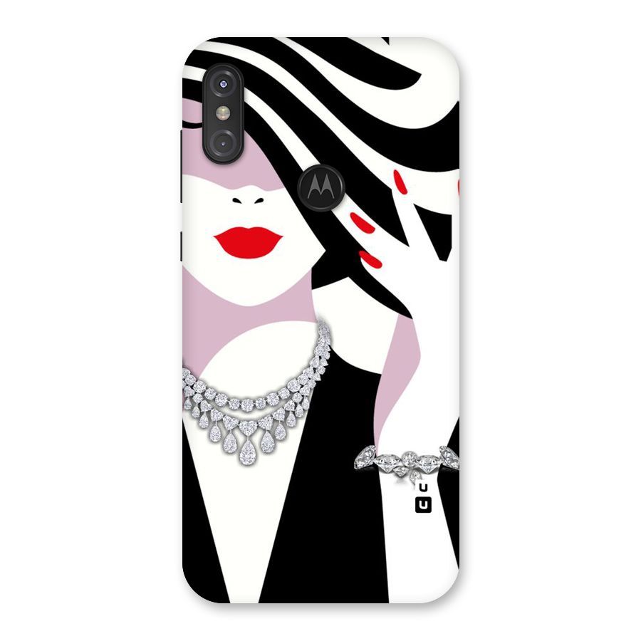 Women Beauty Back Case for Motorola One Power