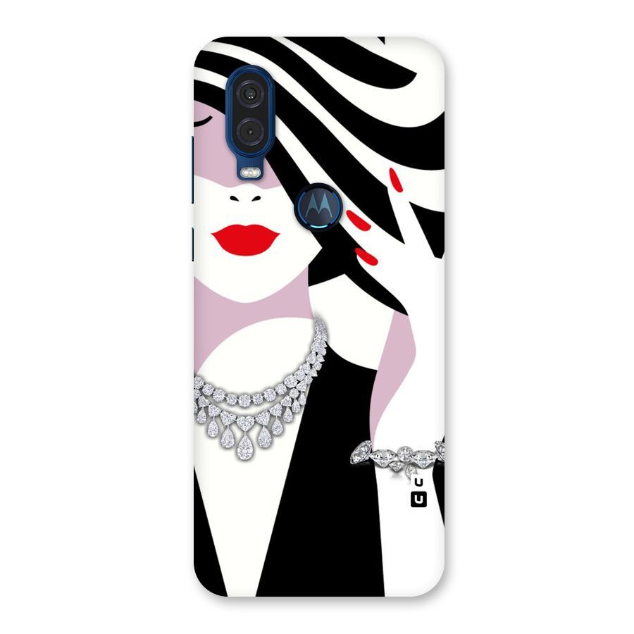 Women Beauty Back Case for Motorola One Vision