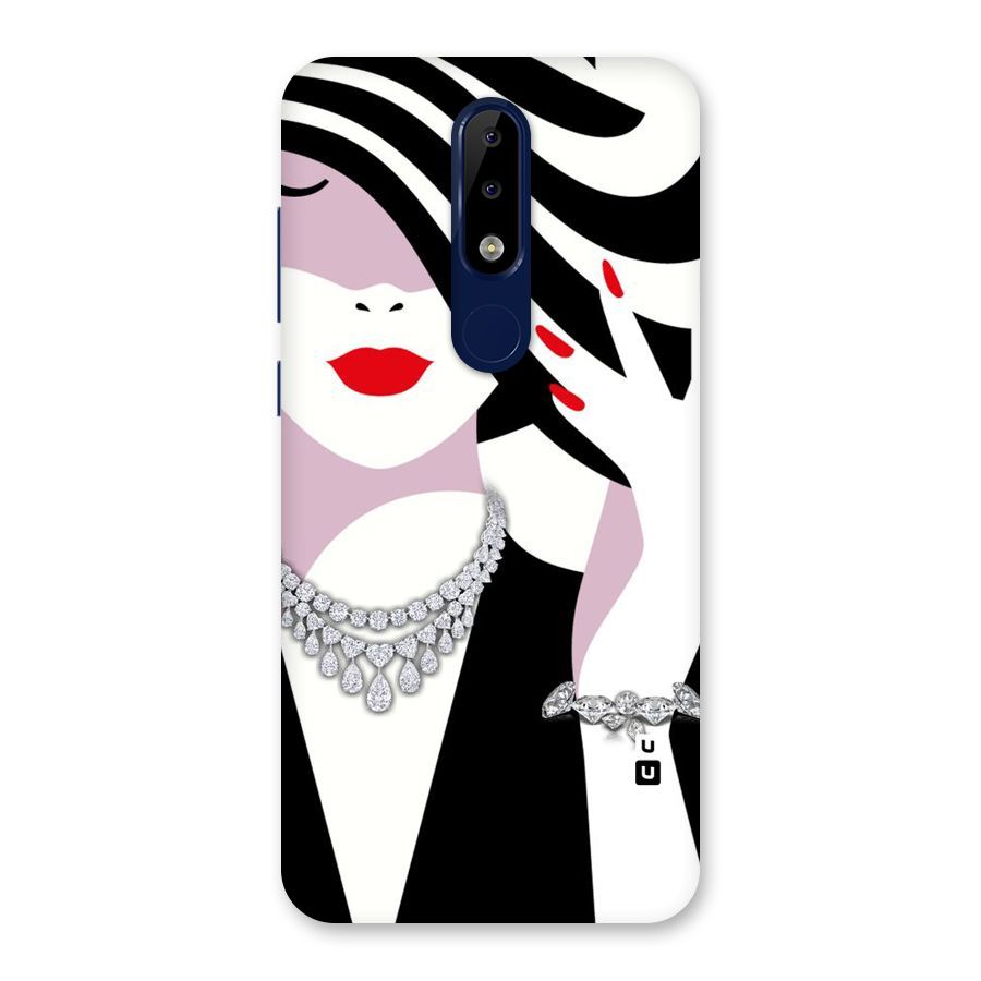 Women Beauty Back Case for Nokia 5.1 Plus