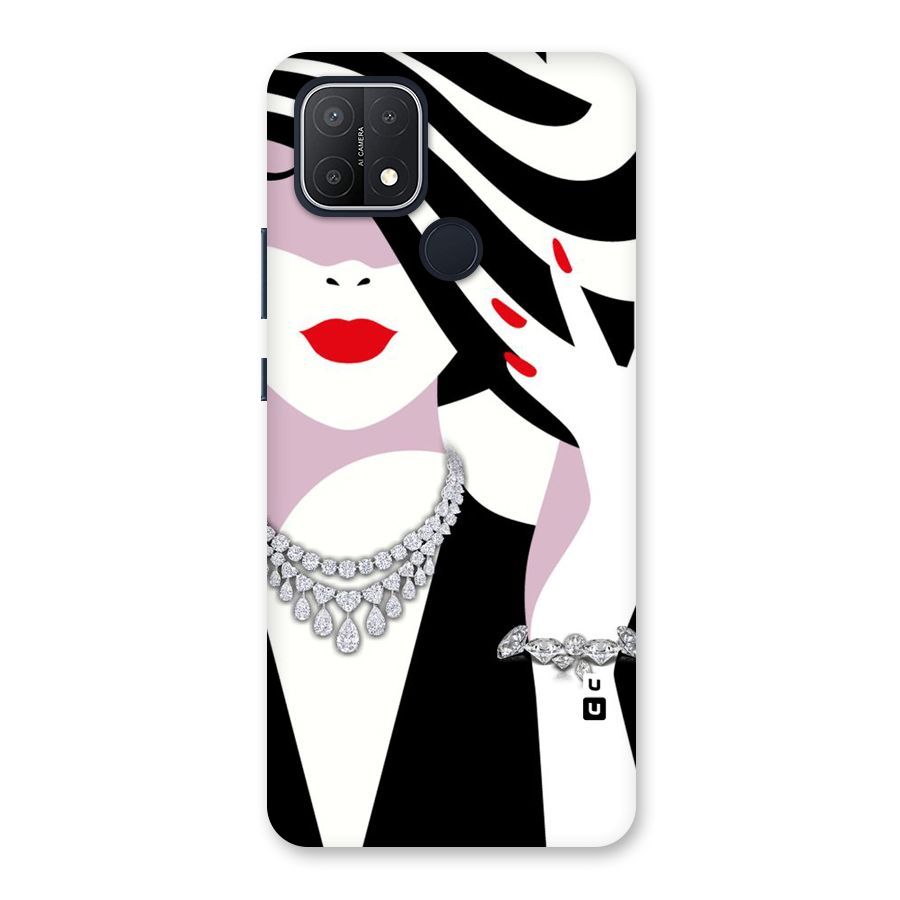 Women Beauty Back Case for Oppo A15