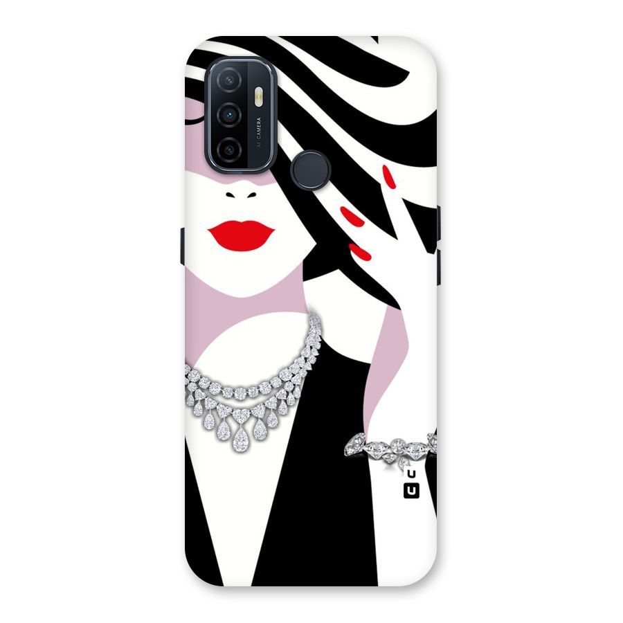 Women Beauty Back Case for Oppo A32