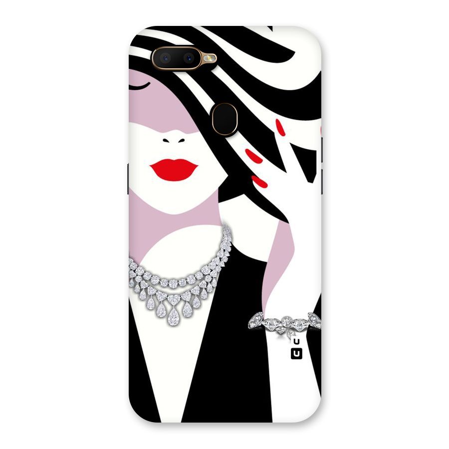 Women Beauty Back Case for Oppo A5s