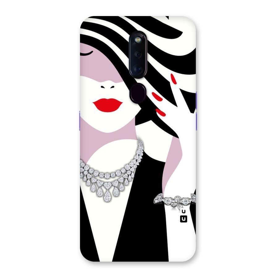 Women Beauty Back Case for Oppo F11 Pro