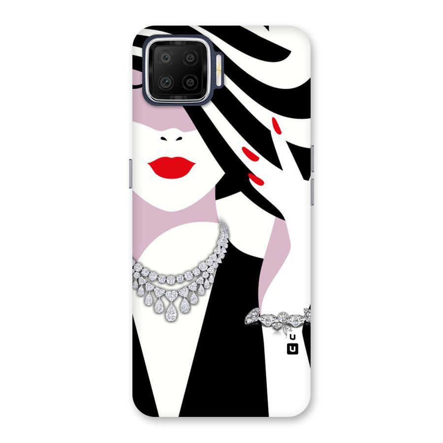 Women Beauty Back Case for Oppo F17