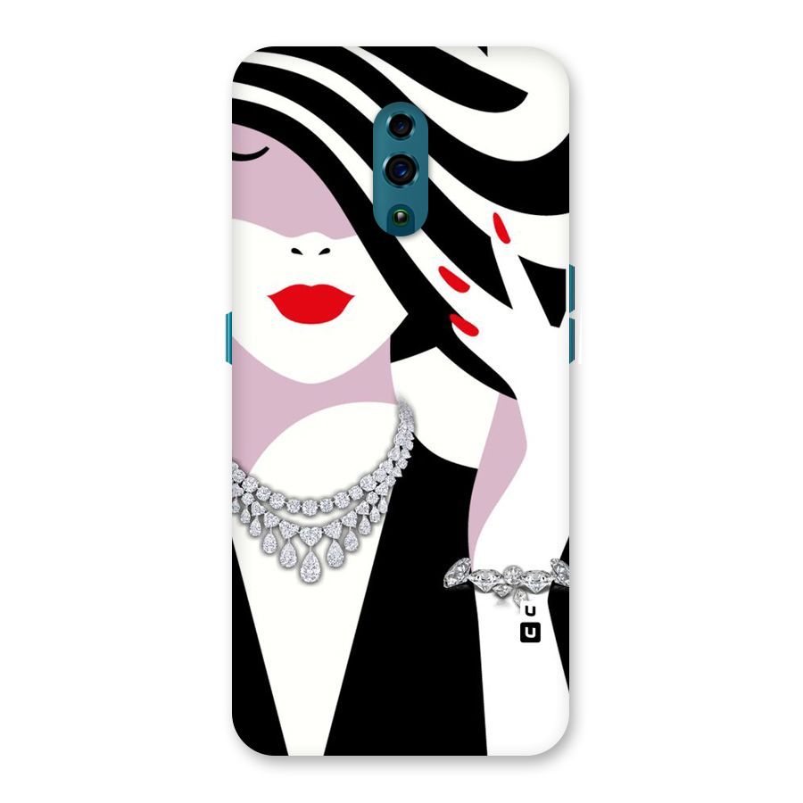 Women Beauty Back Case for Oppo Reno