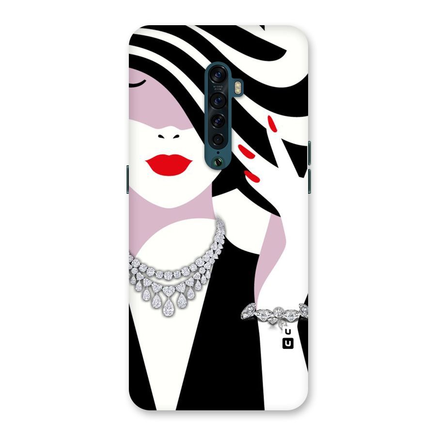 Women Beauty Back Case for Oppo Reno2