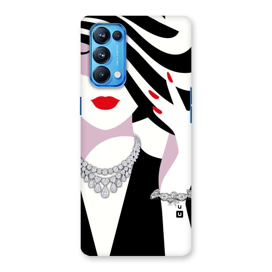Women Beauty Back Case for Oppo Reno5 Pro 5G