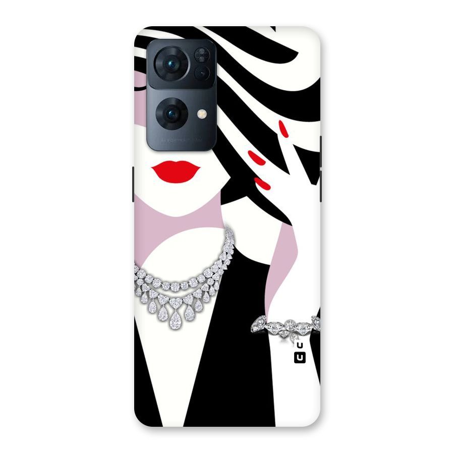 Women Beauty Back Case for Oppo Reno7 Pro 5G