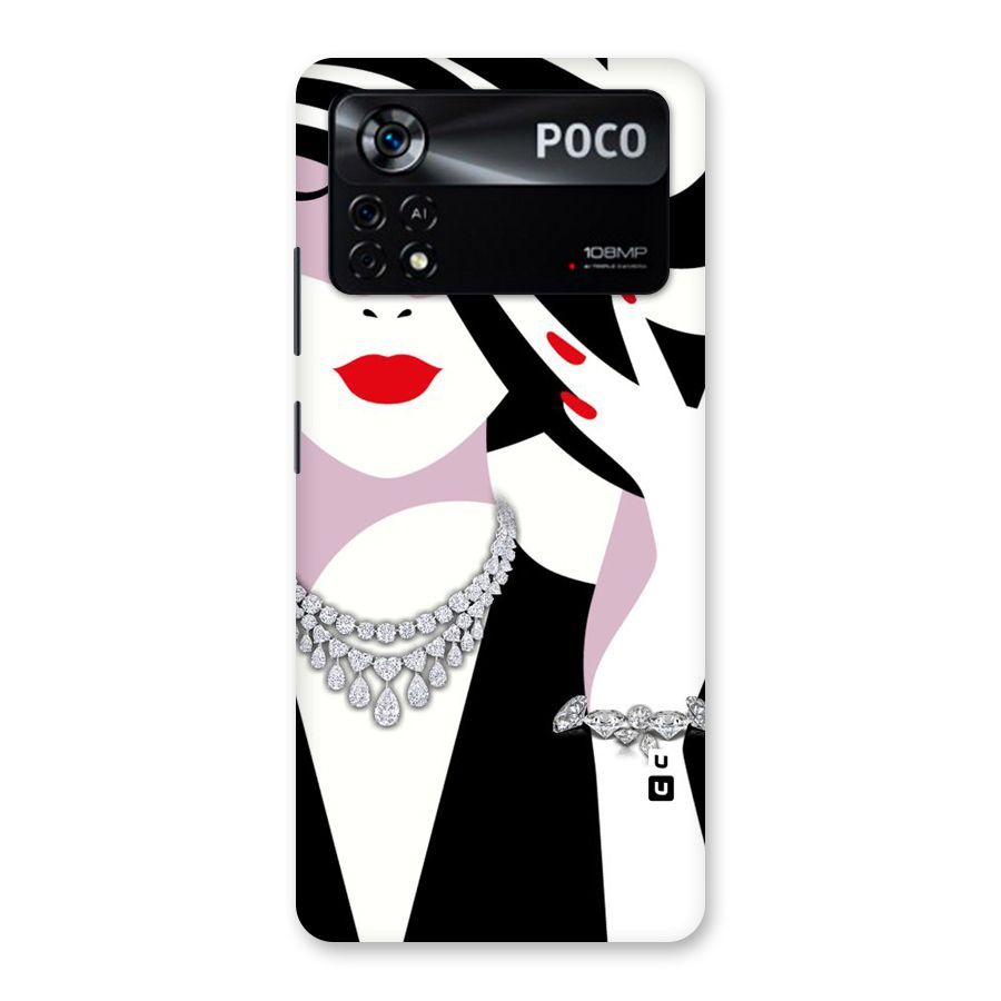 Women Beauty Back Case for Poco X4 Pro 5G