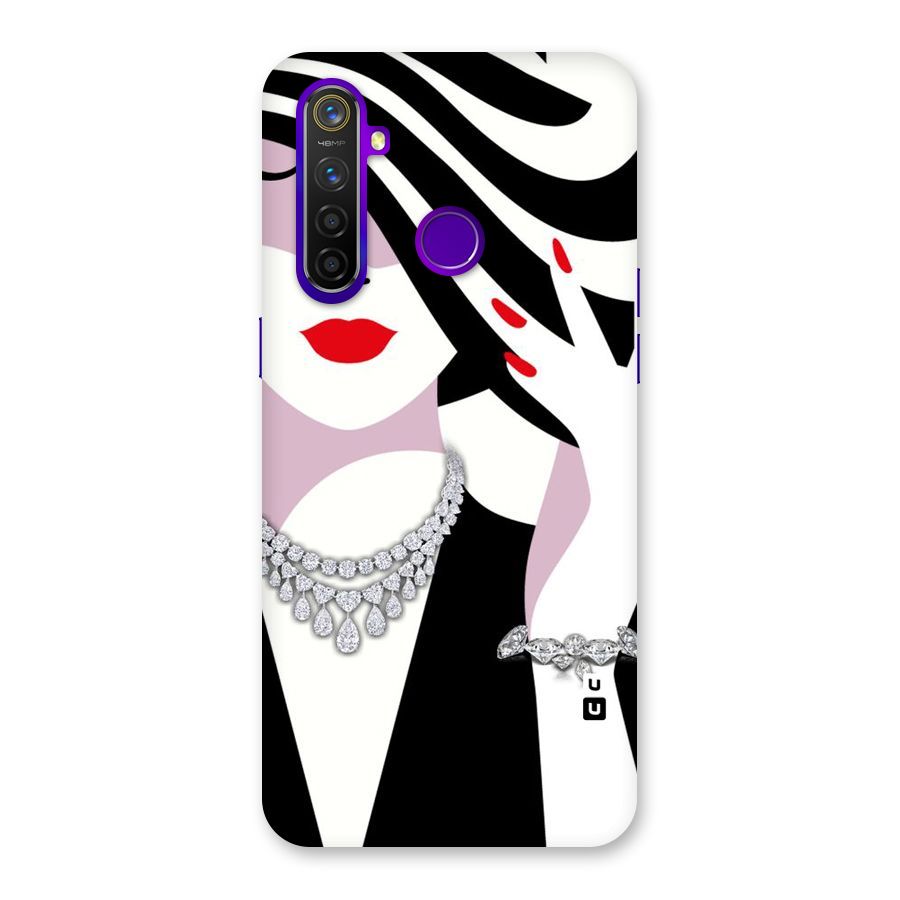 Women Beauty Back Case for Realme 5 Pro