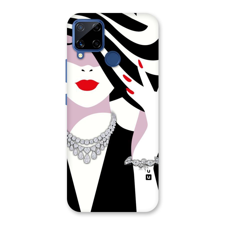 Women Beauty Back Case for Realme C15