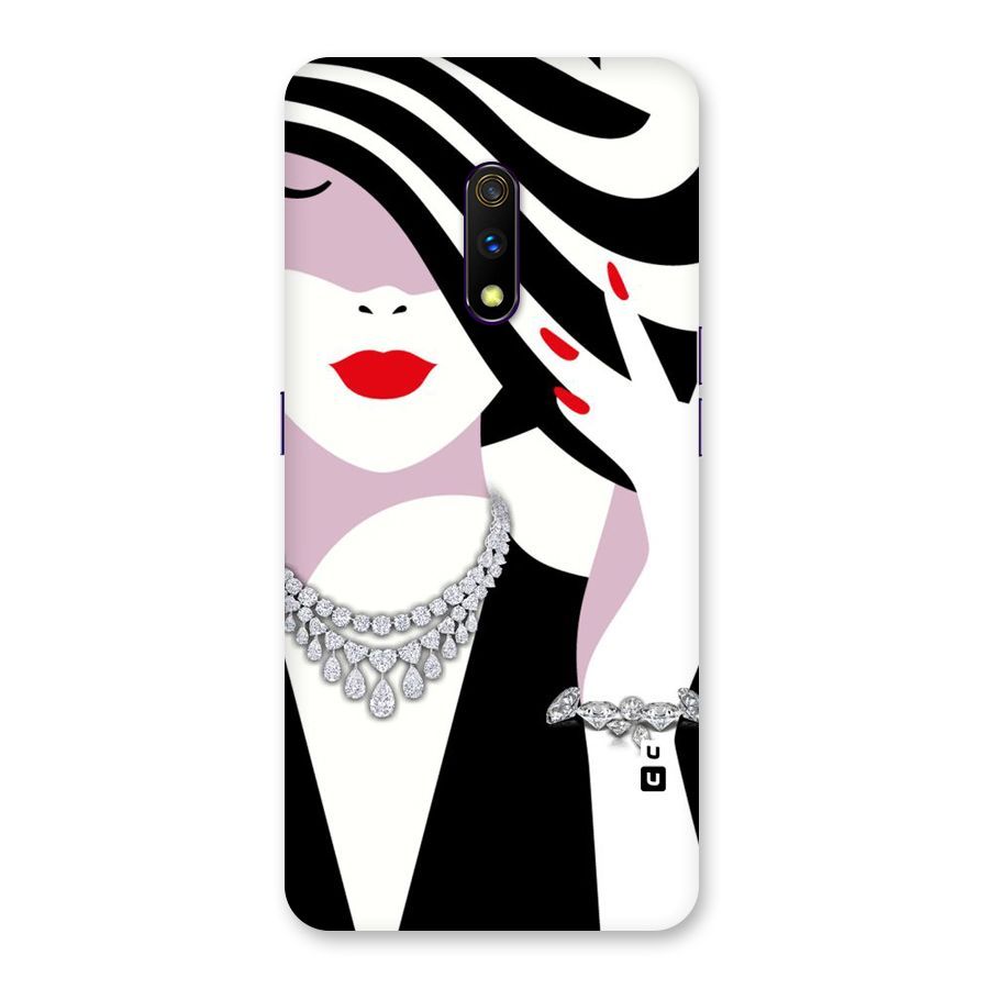 Women Beauty Back Case for Realme X