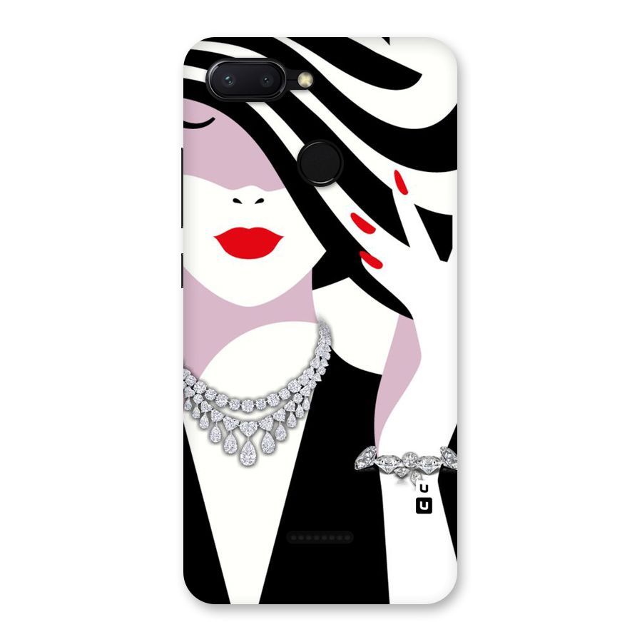 Women Beauty Back Case for Redmi 6