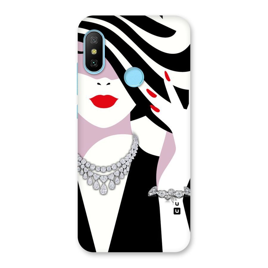 Women Beauty Back Case for Redmi 6 Pro