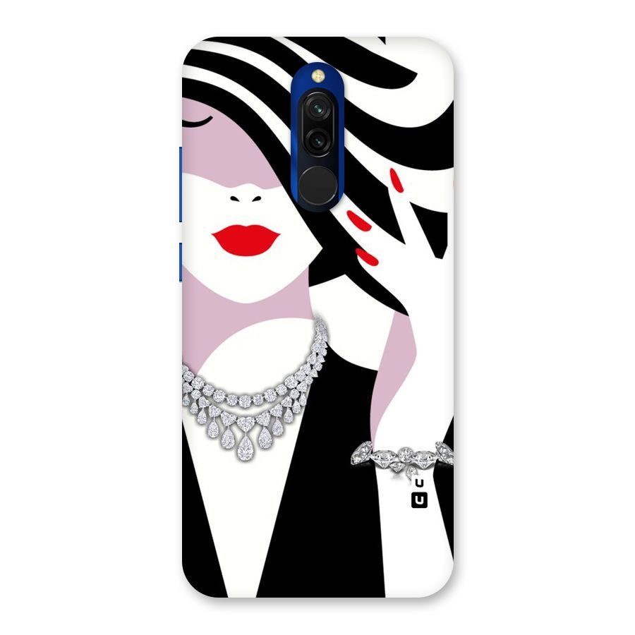 Women Beauty Back Case for Redmi 8