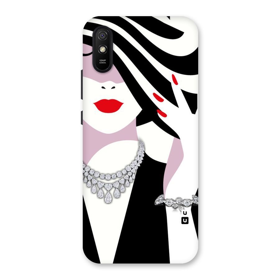 Women Beauty Back Case for Redmi 9A