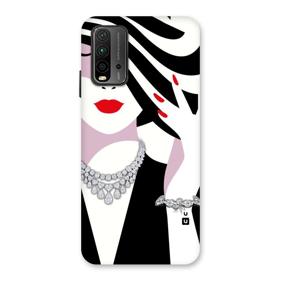 Women Beauty Back Case for Redmi 9 Power