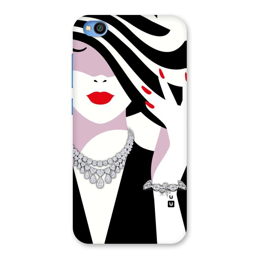 Women Beauty Back Case for Redmi Go
