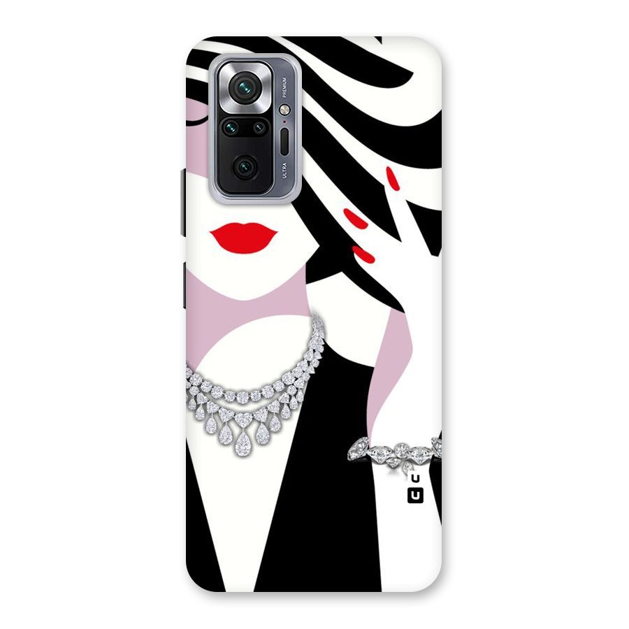 Women Beauty Back Case for Redmi Note 10 Pro