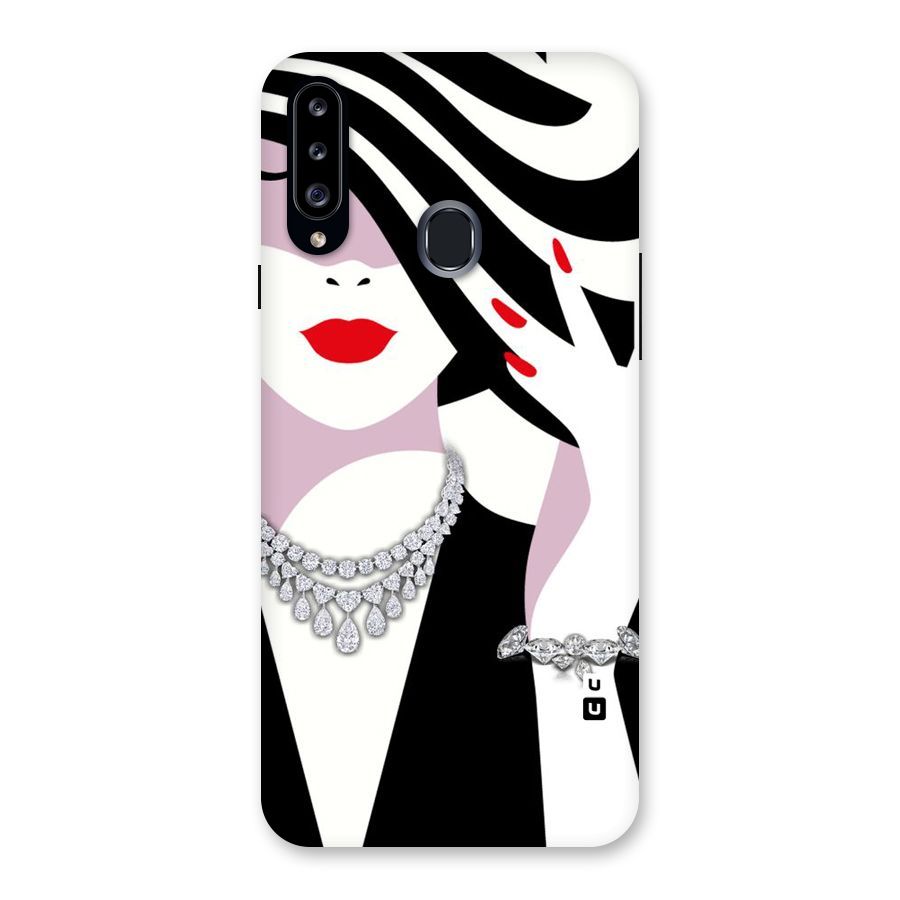 Women Beauty Back Case for Samsung Galaxy A20s