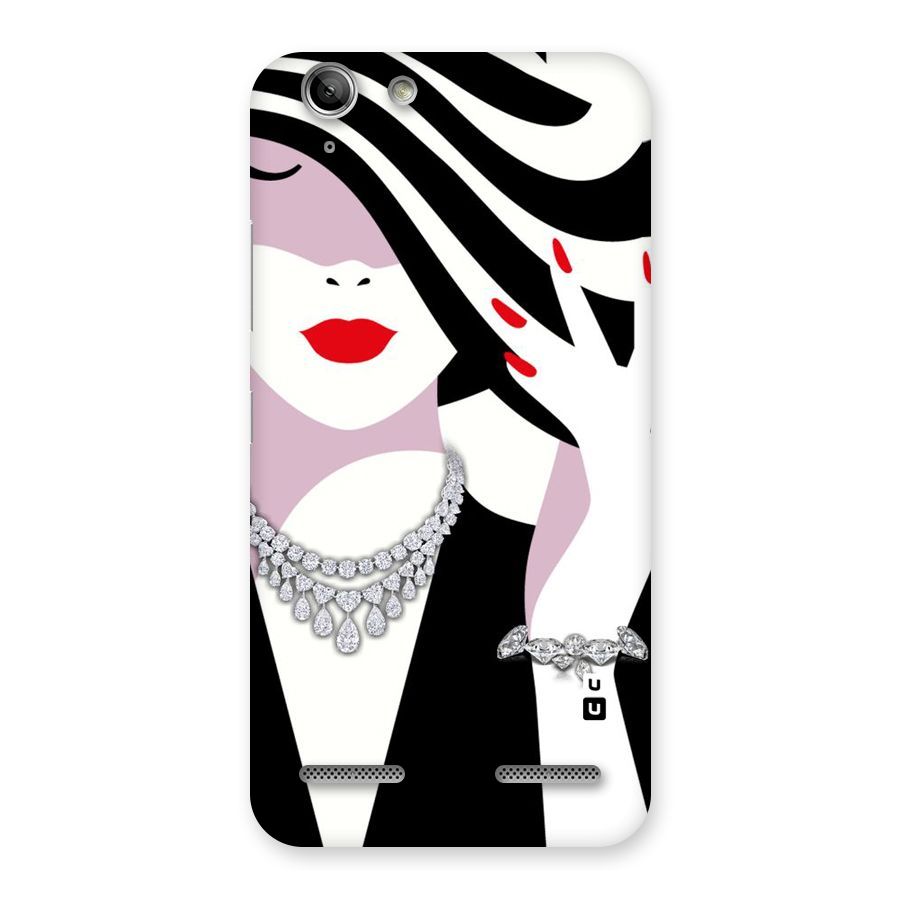 Women Beauty Back Case for Vibe K5