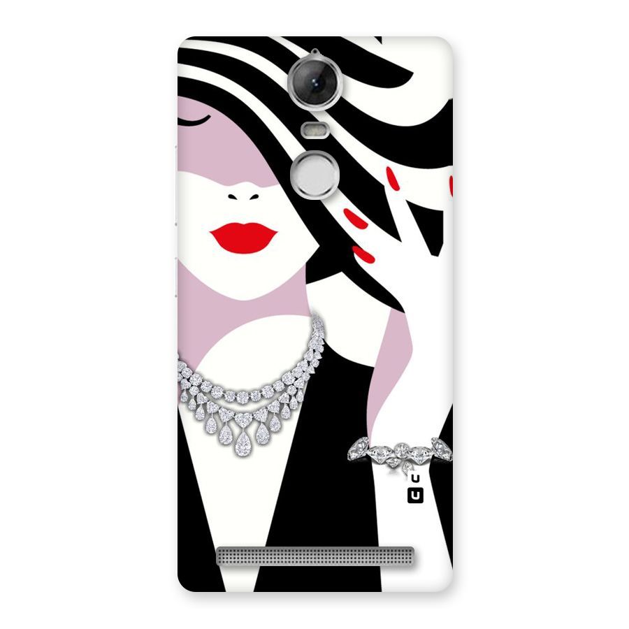 Women Beauty Back Case for Vibe K5 Note