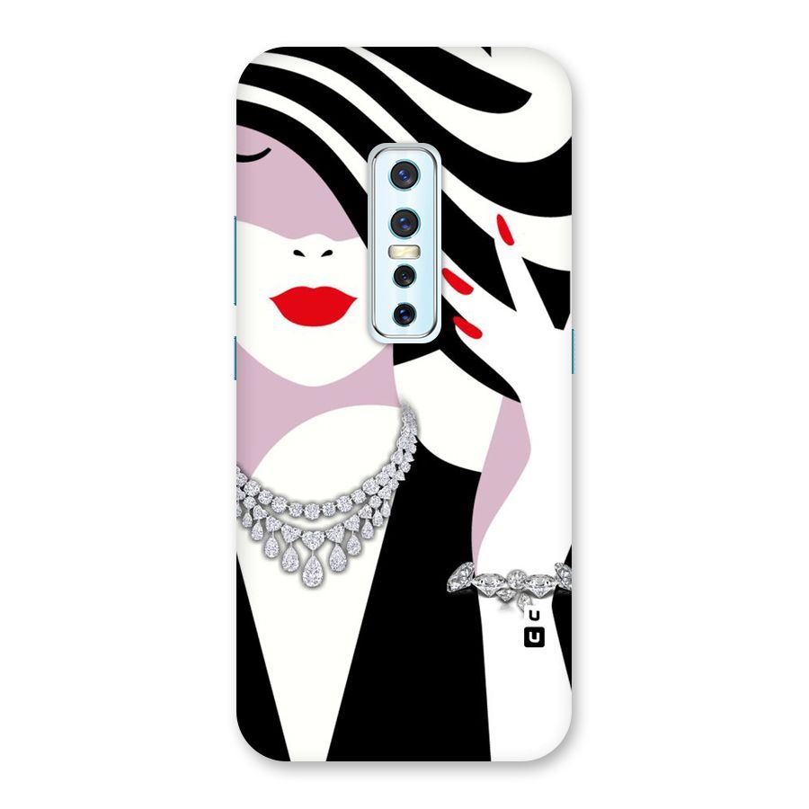 Women Beauty Back Case for Vivo V17 Pro