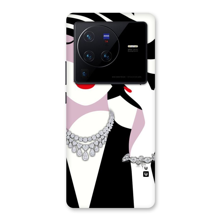 Women Beauty Back Case for Vivo X80 Pro
