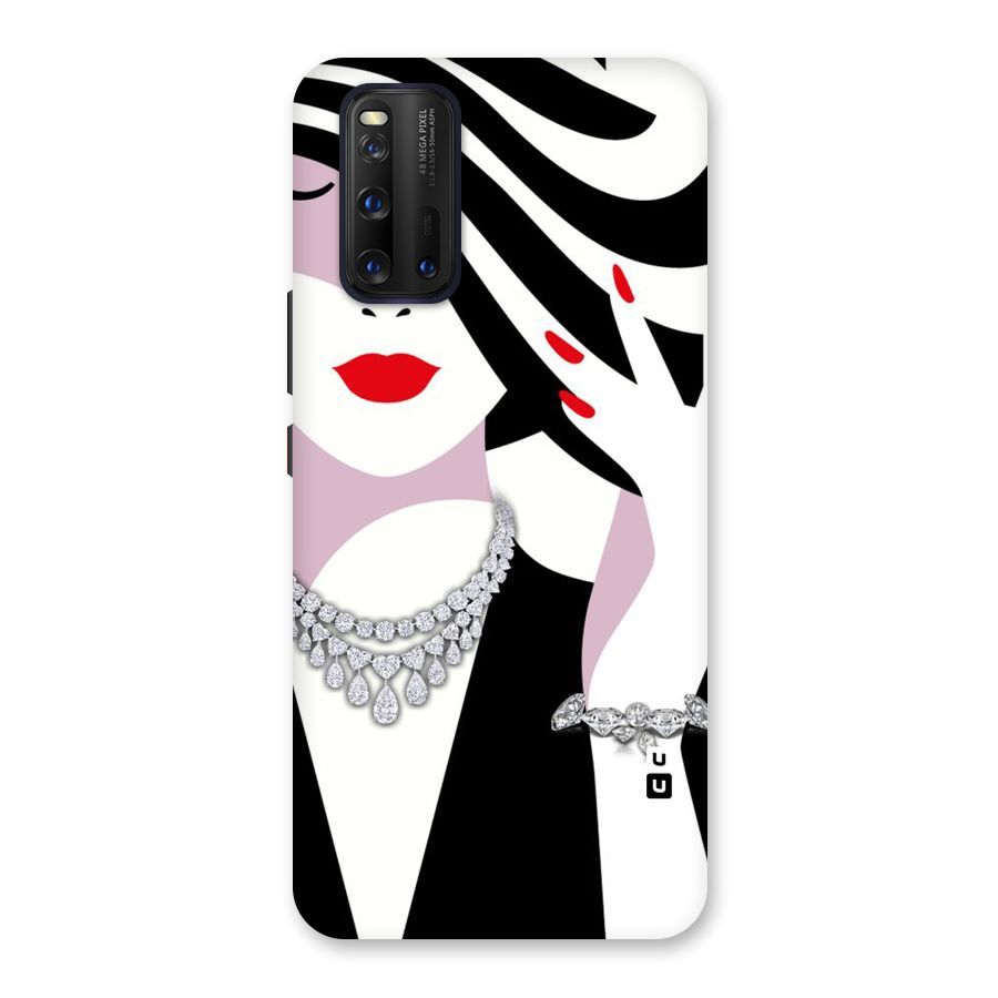 Women Beauty Back Case for Vivo iQOO 3