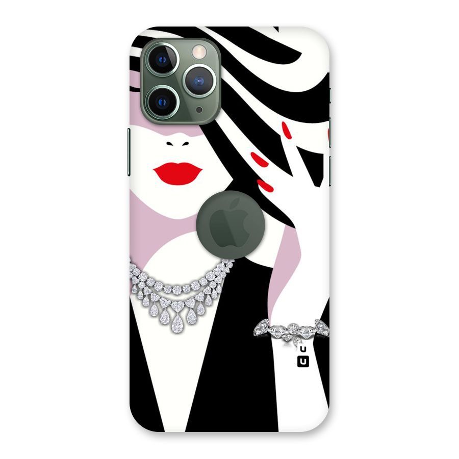Women Beauty Back Case for iPhone 11 Pro Logo  Cut