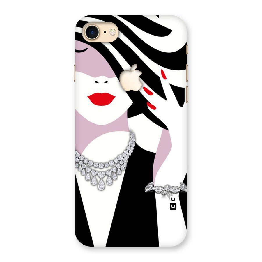 Women Beauty Back Case for iPhone 7 Apple Cut