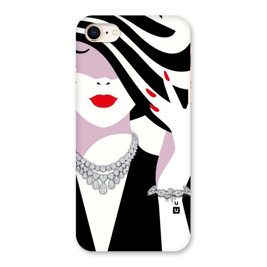 Women Beauty Back Case for iPhone 8