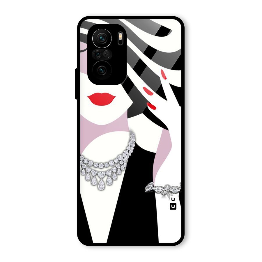 Women Beauty Glass Back Case for Mi 11X Pro