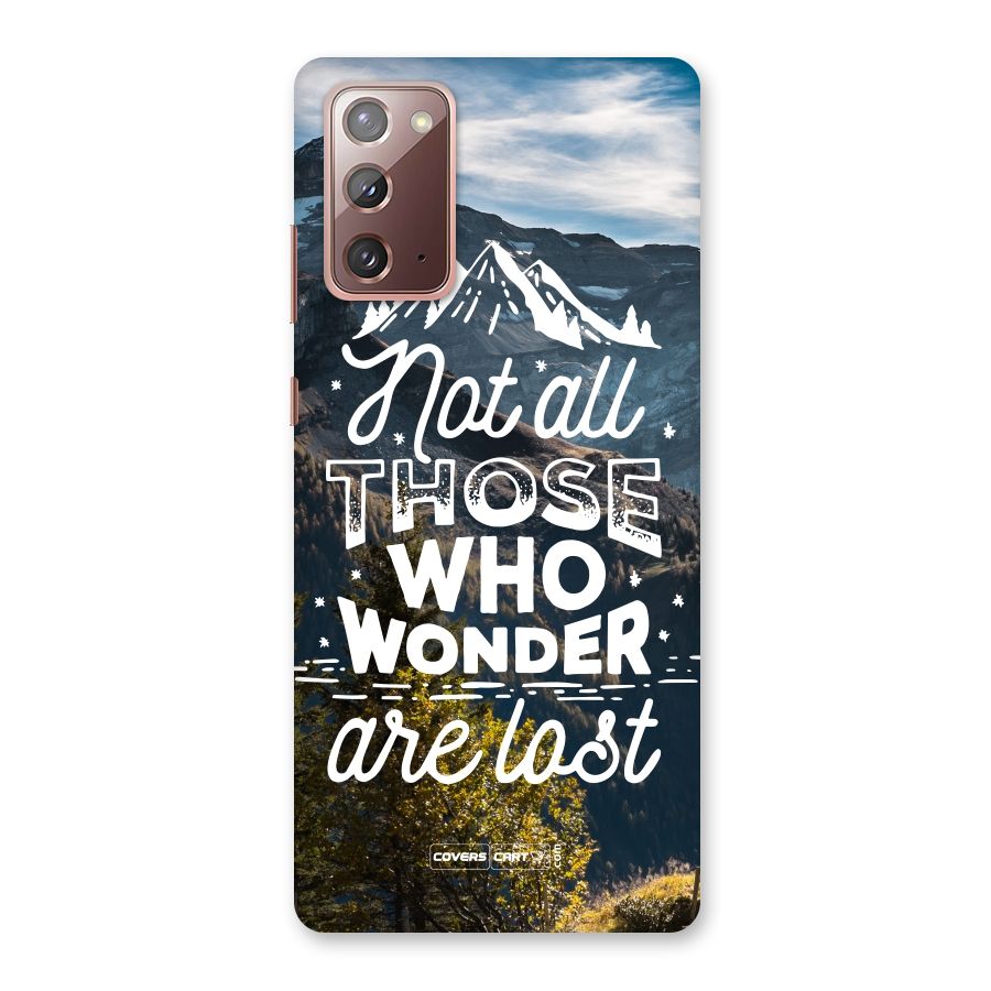 Wonder Lost Back Case for Galaxy Note 20