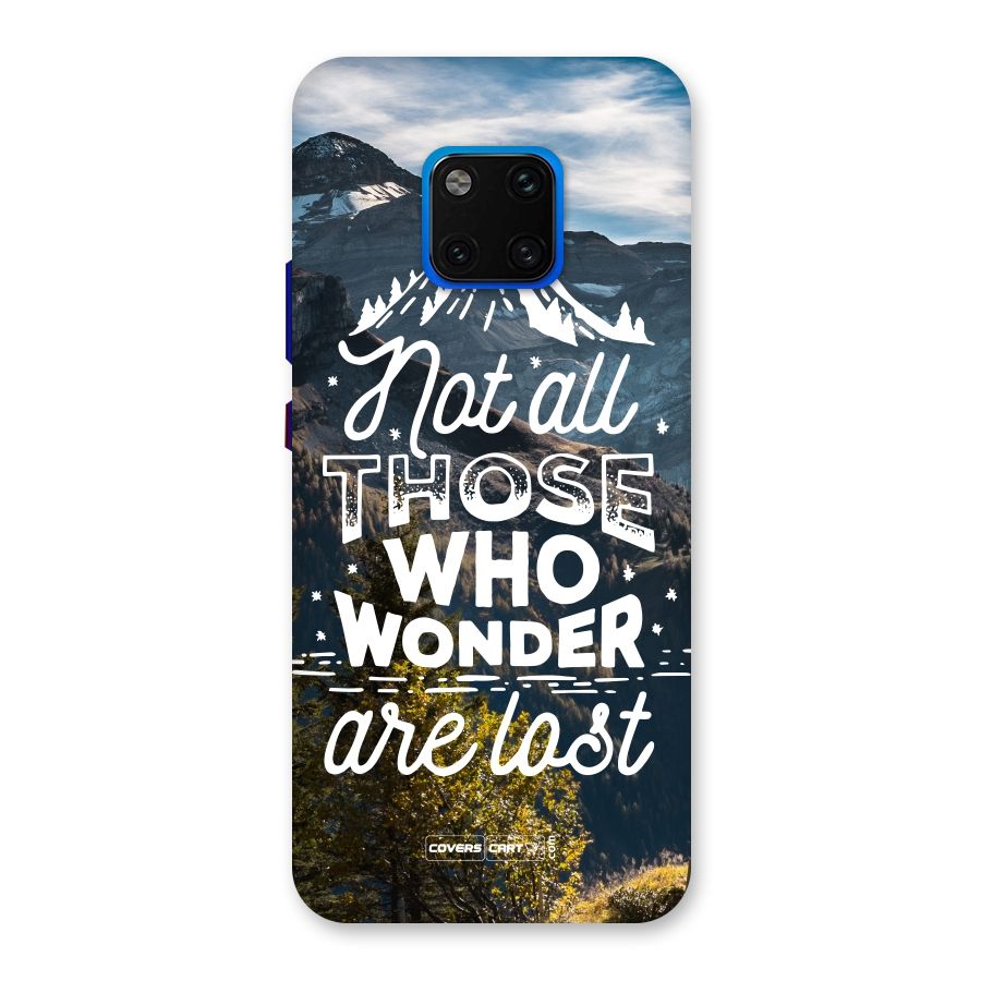 Wonder Lost Back Case for Huawei Mate 20 Pro