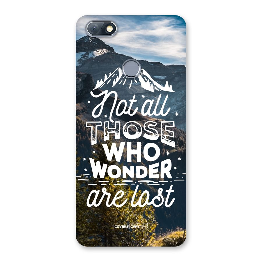 Wonder Lost Back Case for Infinix Note 5