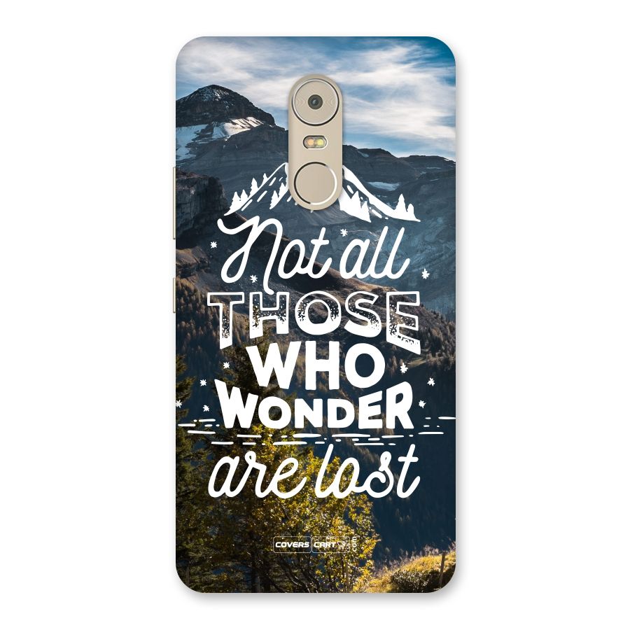 Wonder Lost Back Case for Lenovo K6 Note