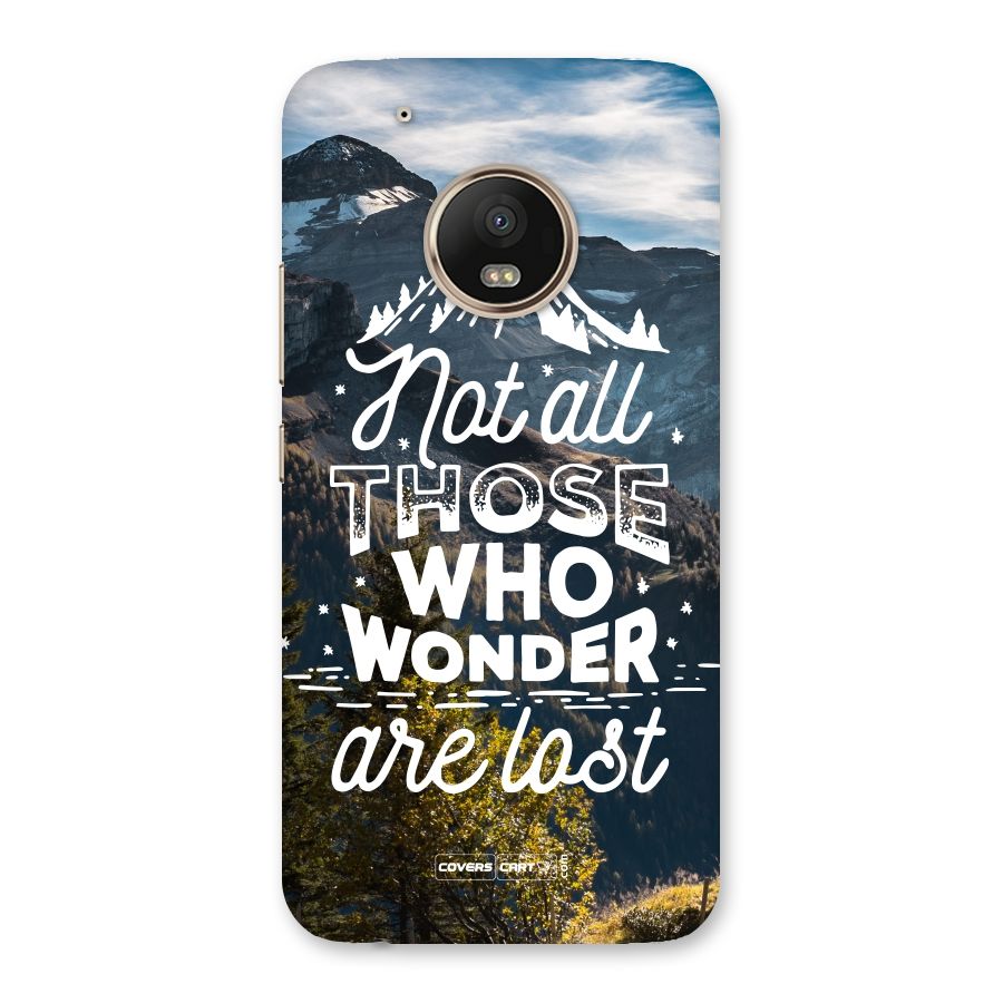 Wonder Lost Back Case for Moto G5 Plus