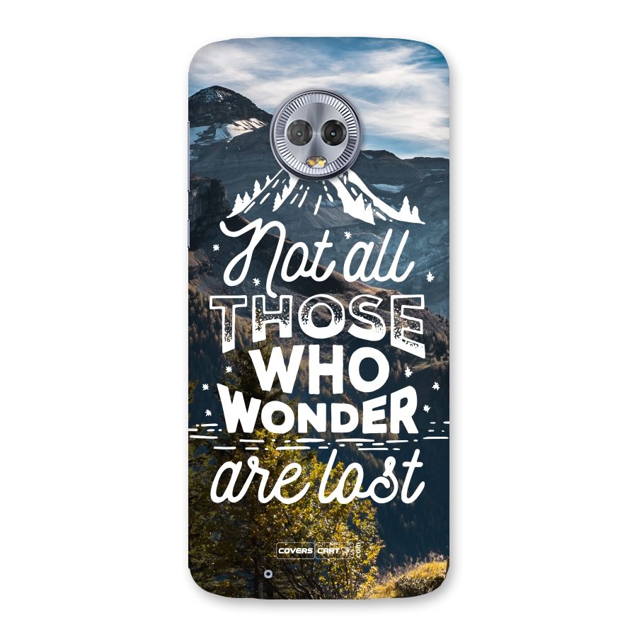 Wonder Lost Back Case for Moto G6