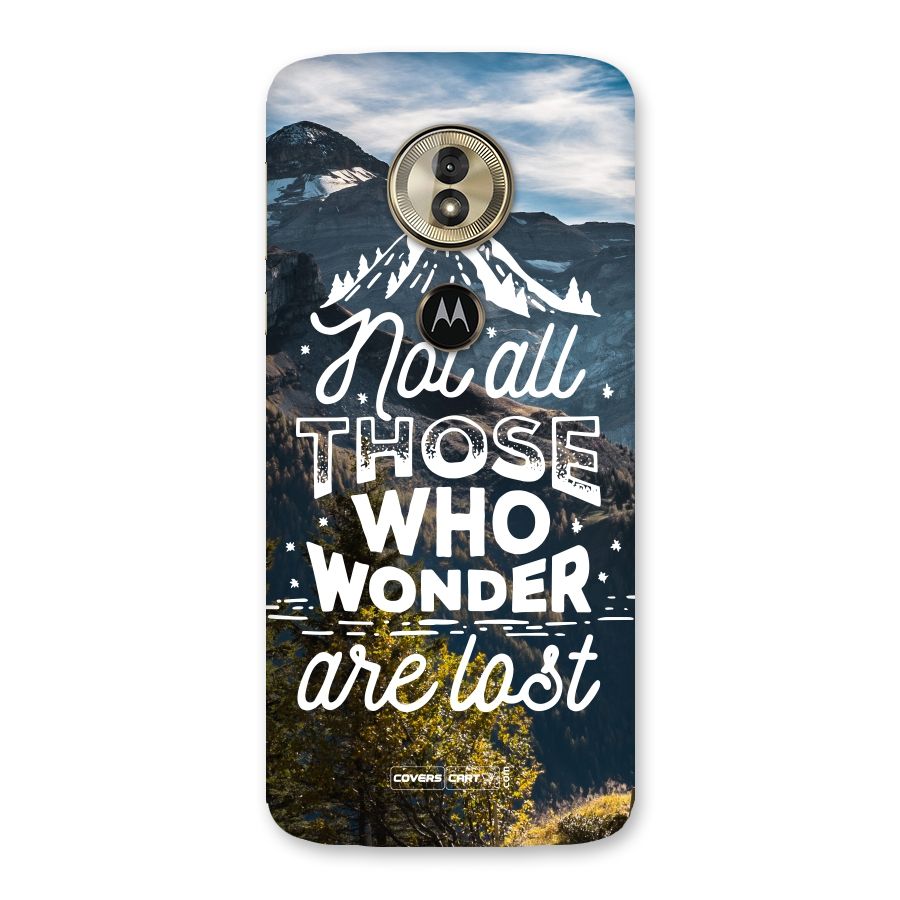 Wonder Lost Back Case for Moto G6 Play