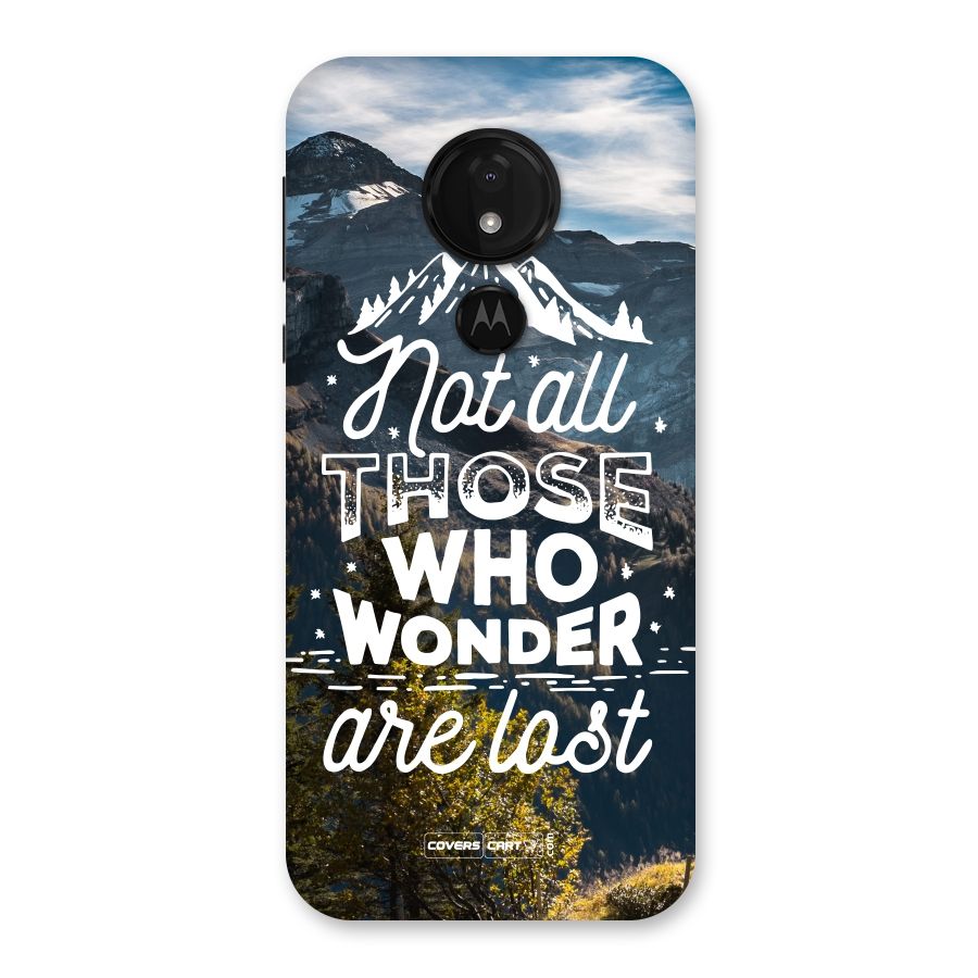 Wonder Lost Back Case for Moto G7 Power