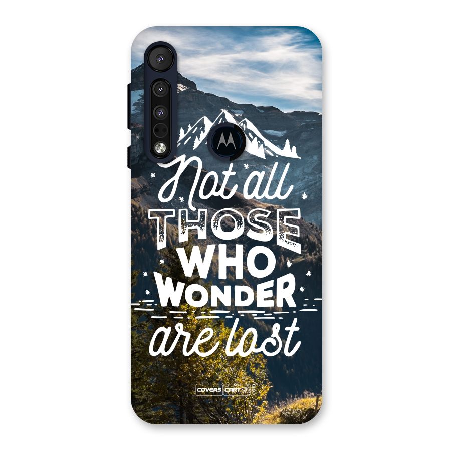 Wonder Lost Back Case for Motorola One Macro