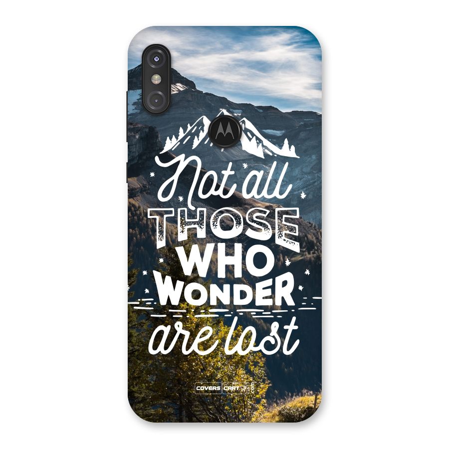 Wonder Lost Back Case for Motorola One Power
